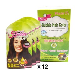 Moon17 Bubble Hair Color ( 12packs) - Mocha Brown